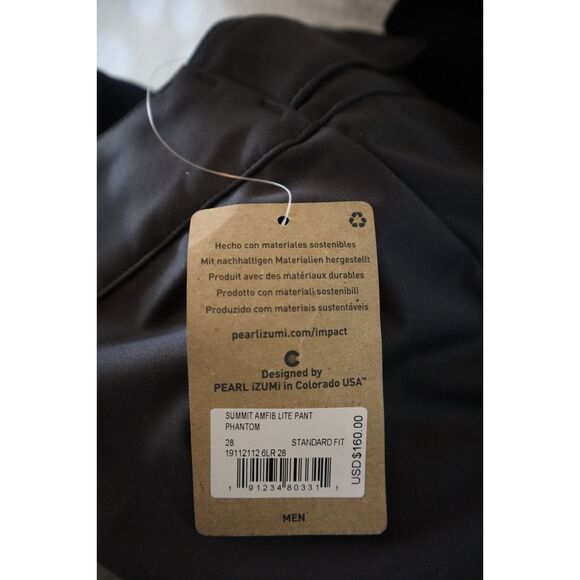 Pearl Izumi 19112112 Men's Sz 28 Phantom Gray Summit Amfib Lite Pants - Picture 8 of 15